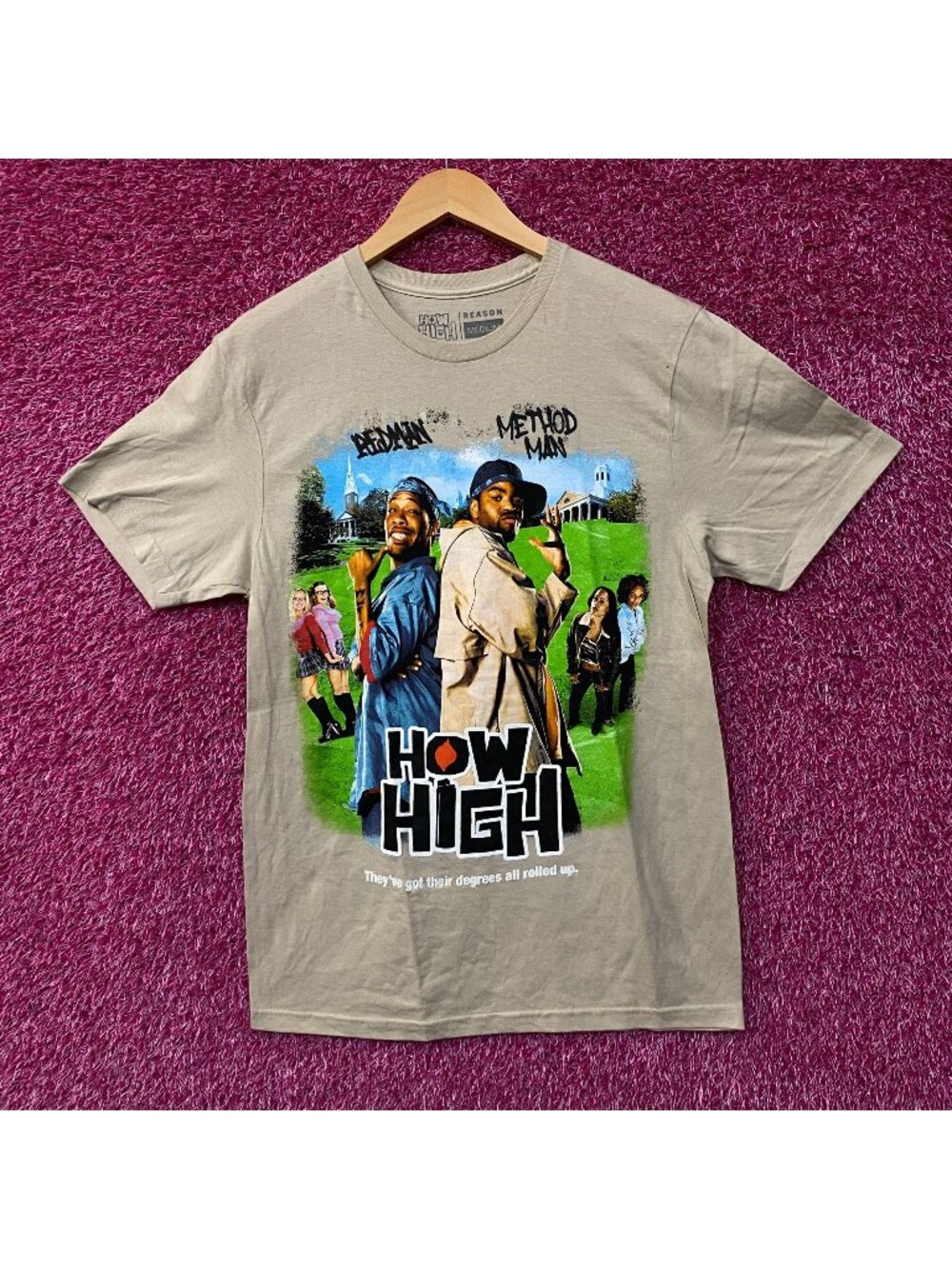 Reason Clothing "How High" Movie Poster T-Shirt Medium
